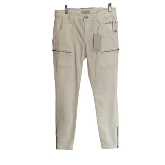 NWT Joie Park Skinny Pants in Porcelain 28 - Picture 2 of 5